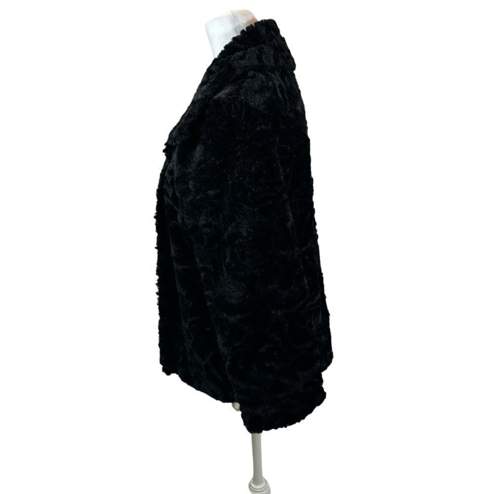 Ladies John Paul Richard Velvet Rose Pattern Black‎ Jacket Size Large - Picture 2 of 13